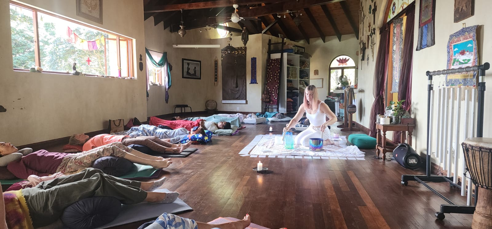 Eagles View Yoga studio interior setup for events and workshops